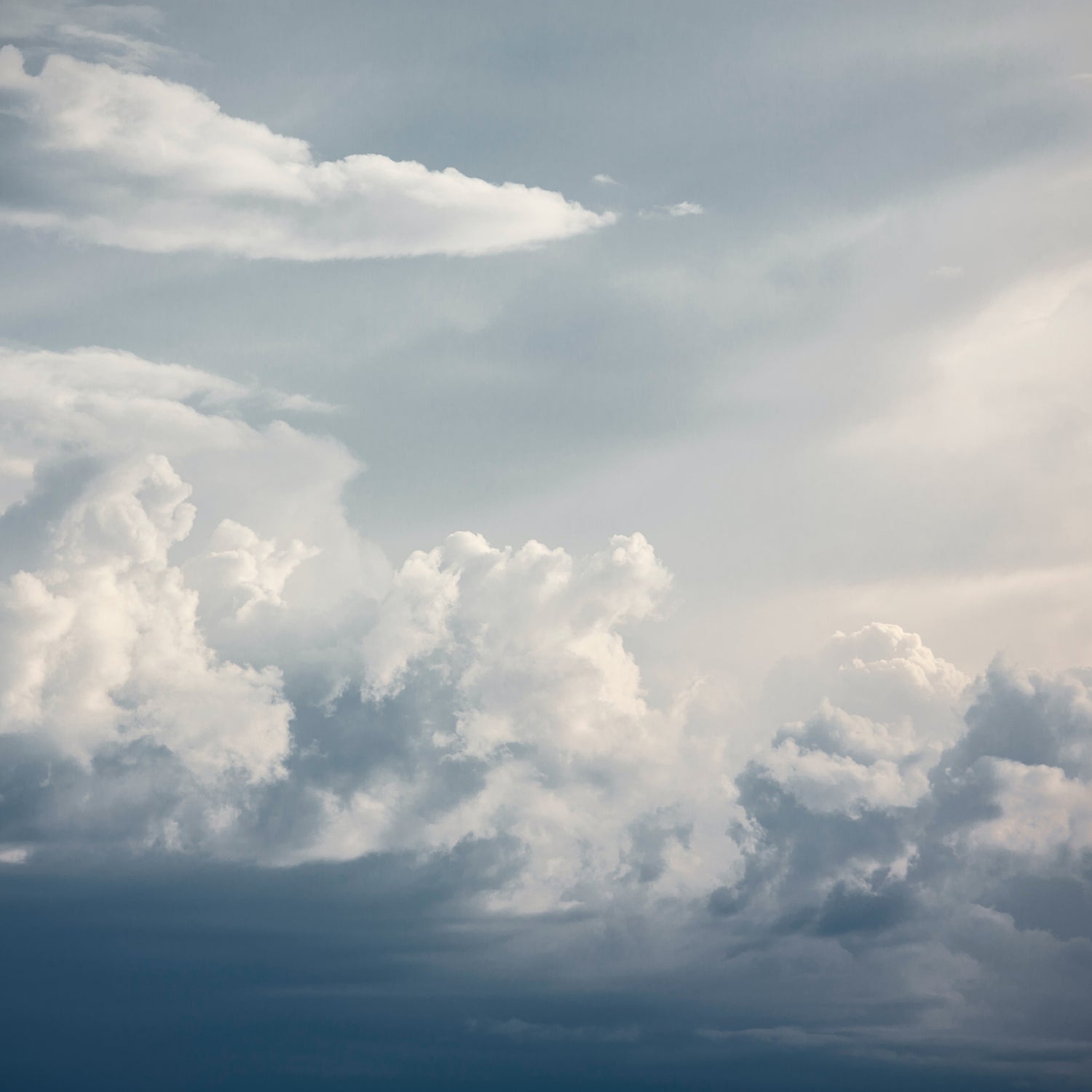 Series of clouds across the sky