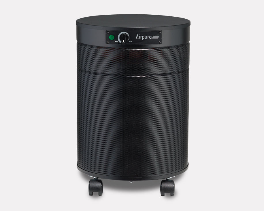 Black H600 Allergy and Asthma Relief air purifier from Airpura Industries