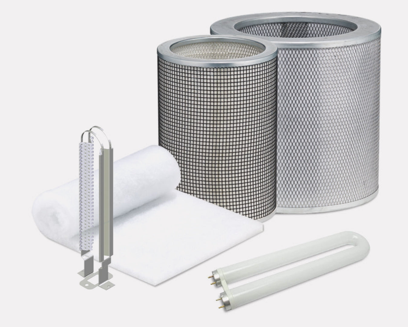 BUNDLE: Prefilter + 18 lbs Carbon Filter + HEPA Filter+ UV Germicidal Lamp + PCO Reflector - Airpura Industries
