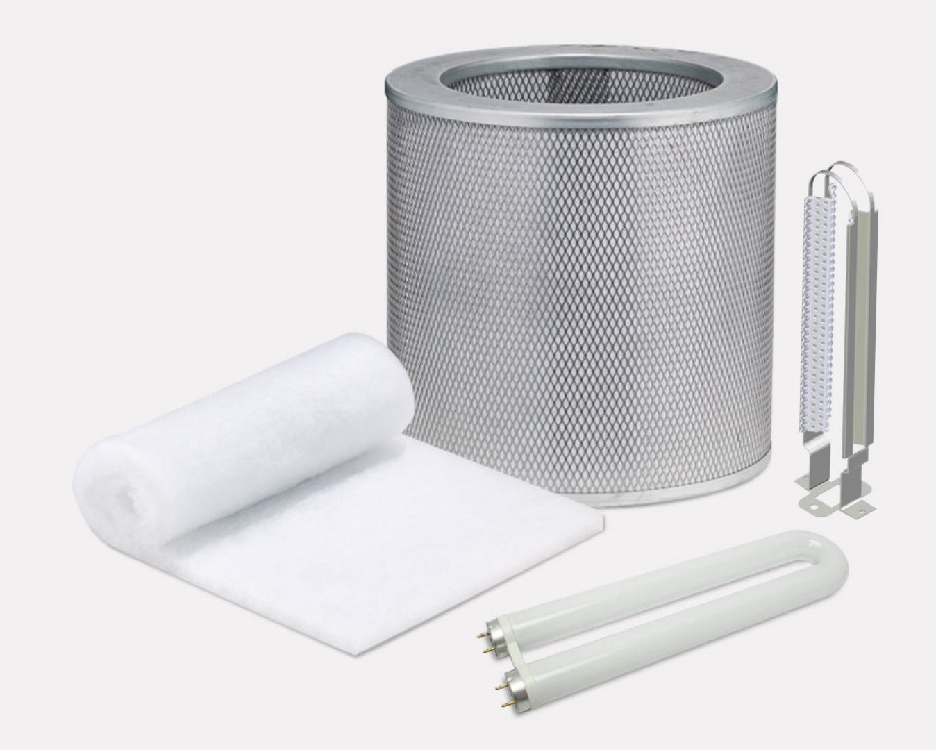 BUNDLE: Prefilter + Carbon Filter + UV Germicidal Lamp + PCO Reflector - Airpura Industries